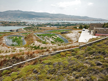 Εγκατάσταση Επεξεργασίας Λυμάτων με τη Μέθοδο των Τεχνητών Υγρότοπων - Αντίπαρος, Κυκλάδες